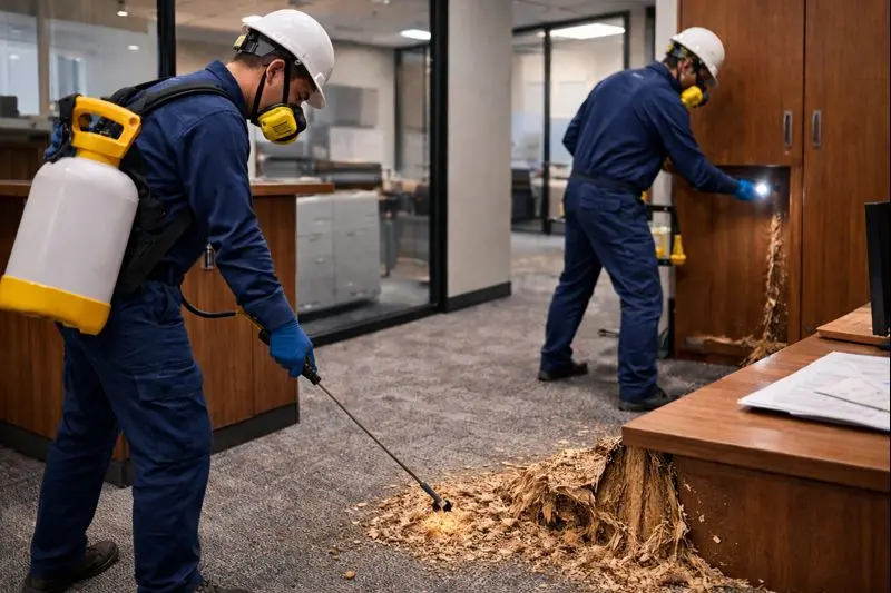 Descupinização preventiva em condomínios comerciais: economia antes do prejuízo
