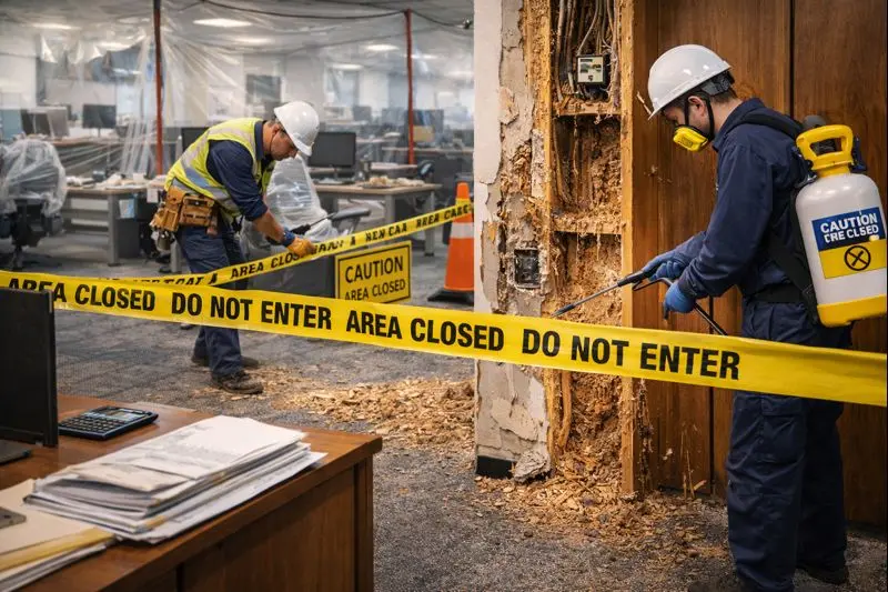 Por que ações emergenciais contra cupins custam mais caro no ambiente corporativo